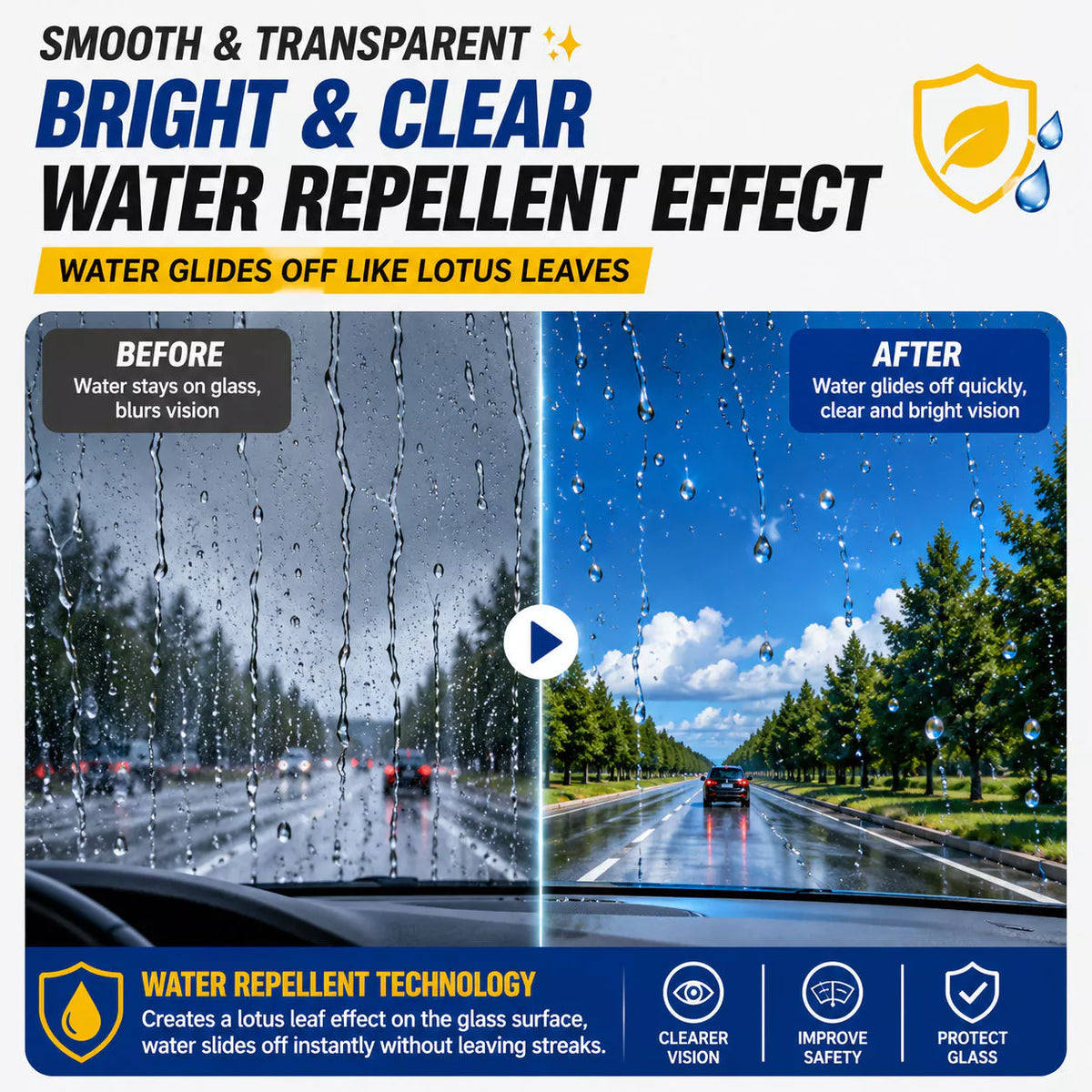 Cerium Glass Polish + Windshield Washer | Perfect Combo